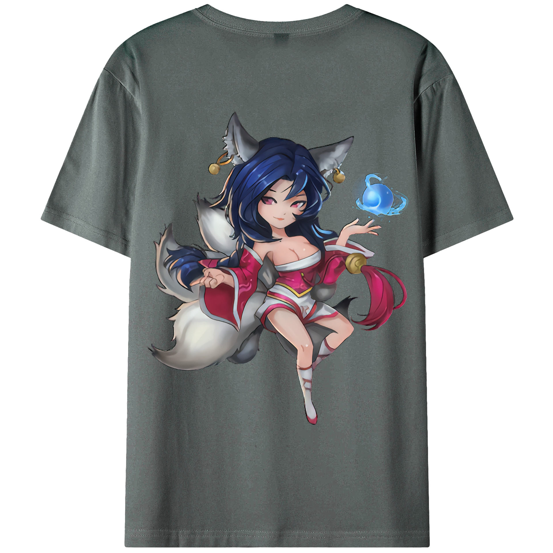 （画像用） リーグ・オブ・レジェンド League of Legends LOL 綿100％ メンズ半袖Tシャツ（バックプリント） 通気性